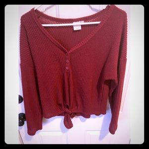 Waffle Knit Top